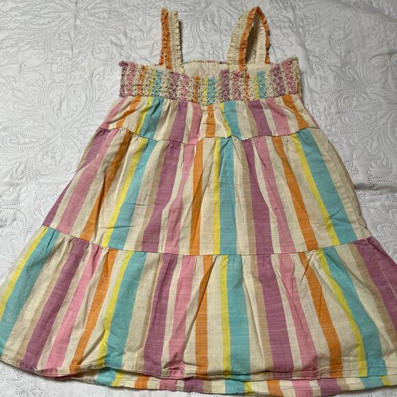 Cat & Jack Woven Pastel Stripe Dress Size 6/7 - Picture 5 of 6
